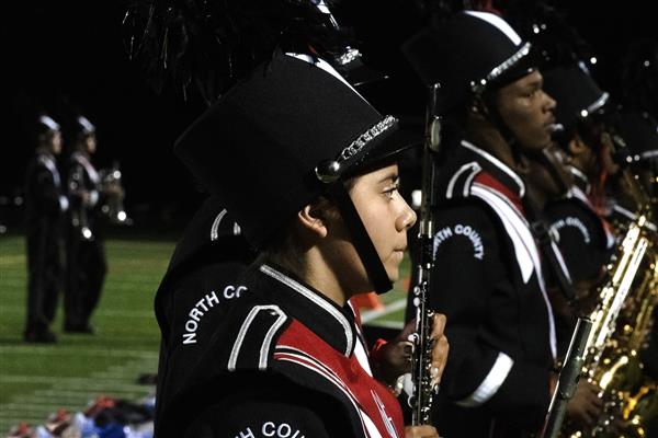 North County High School Marching Band Performing